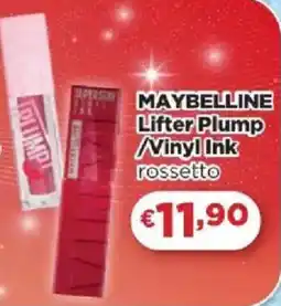 Acqua & Sapone MAYBELLINE Lifter Plump /Vinyl Ink rossetto offerta