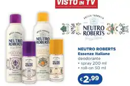 Acqua & Sapone NEUTRO ROBERTS Essenze Italiane deodorante offerta