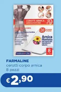 Acqua & Sapone FARMALINE cerotti corpo arnica offerta