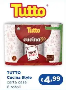 Acqua & Sapone TUTTO Cucina Style carta casa 6 rotoli offerta