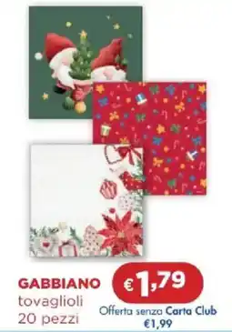 Acqua & Sapone GABBIANO tovaglioli offerta