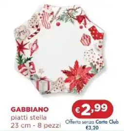 Acqua & Sapone GABBIANO piatti stella offerta