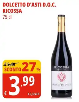 Tigros Dolcetto d'asti d.o.c. RICOSSA offerta