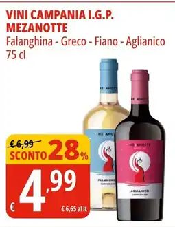 Tigros Vini campania i.g.p. MEZANOTTE offerta