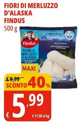 Tigros Fiori di merluzzo d'alaska FINDUS offerta