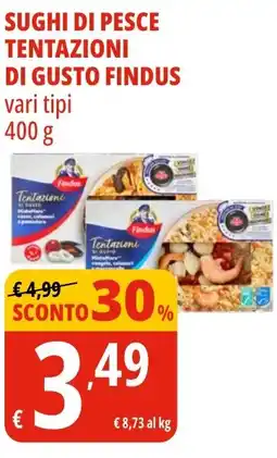 Tigros Sughi di pesce tentazioni di gusto FINDUS offerta