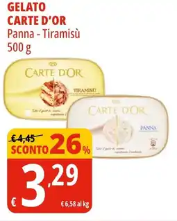 Tigros Gelato CARTE D'OR offerta