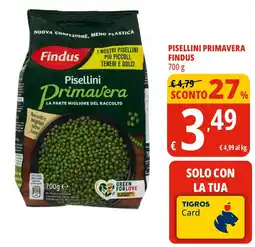 Tigros Pisellini primavera FINDUS offerta