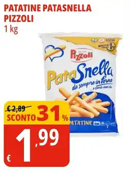 Tigros Patatine patasnella PIZZOLI offerta