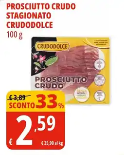 Tigros Prosciutto crudo stagionato CRUDODOLCE offerta