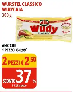 Tigros Wurstel classico wudy AIA offerta