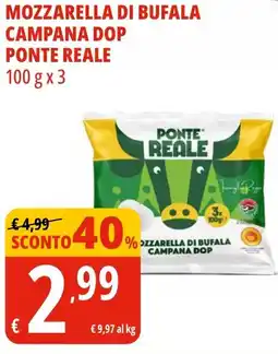 Tigros Mozzarella di bufala campana dop PONTE REALE offerta