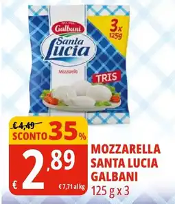 Tigros Mozzarella santa lucia GALBANI offerta