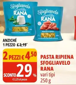 Tigros Pasta ripiena sfogliavelo RANA 2 pezzi offerta