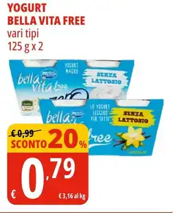 Tigros Yogurt BELLA VITA FREE offerta