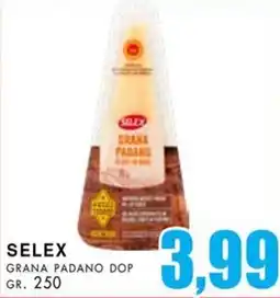 La Mimosa Supermercati Selex grana padano dop offerta