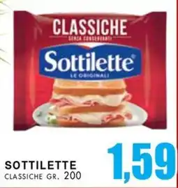 La Mimosa Supermercati Sottilette classiche offerta
