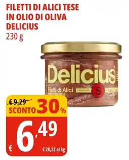 Tigros Filetti di alici tese in olio di oliva DELICIUS offerta