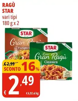 Tigros Ragù STAR offerta