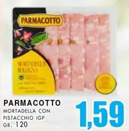 La Mimosa Supermercati Parmacotto mortadella con pistacchio igp offerta