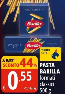 Tigros Pasta BARILLA offerta
