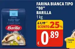 Tigros Farina bianca tipo "00" BARILLA offerta