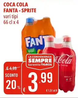 Tigros COCA COLA FANTA - SPRITE offerta