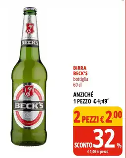 Tigros Birra BECK'S offerta
