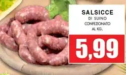 La Mimosa Supermercati Salsicce di suino confezionato offerta