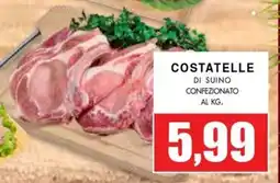 La Mimosa Supermercati Costatelle di suino confezionato offerta