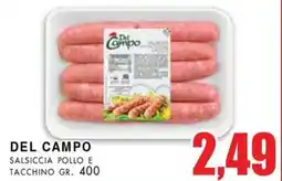 La Mimosa Supermercati Del campo salsiccia pollo e tacchino offerta