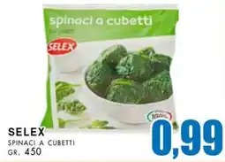 La Mimosa Supermercati Selex spinaci a cubetti offerta