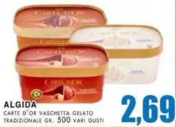 La Mimosa Supermercati Algida carte d'or vaschetta gelato tradizionale offerta