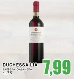 La Mimosa Supermercati Duchessa lia barbera galanera offerta