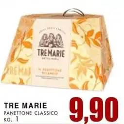 La Mimosa Supermercati Tre marie panettone classico offerta