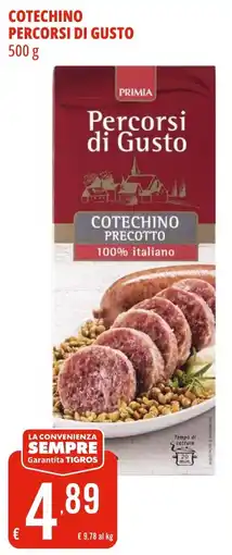 Tigros Primia cotechino percorsi di gusto offerta