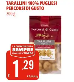 Tigros Primia tarallini 100% pugliesi percorsi di gusto offerta