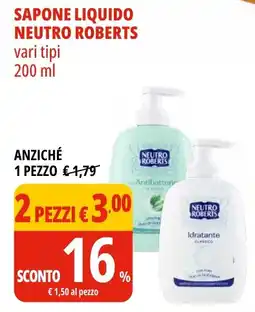 Tigros Sapone liquido NEUTRO ROBERTS offerta