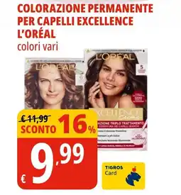 Tigros Colorazione permanente per capelli excellence L'ORÉAL offerta