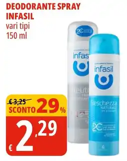 Tigros Deodorante spray INFASIL offerta