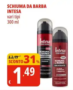 Tigros Schiuma da barba INTESA offerta