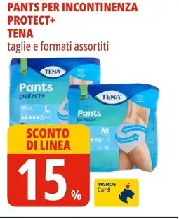 Tigros Pants per incontinenza protect+ TENA offerta