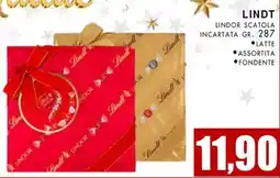 La Mimosa Supermercati LINDT LINDOR SCATOLA INCARTATA offerta