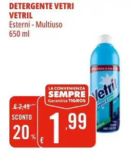 Tigros Detergente vetri VETRIL offerta