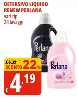 Tigros Detersivo liquido renew PERLANA offerta