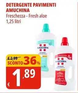 Tigros Detergente pavimenti amuchina freschezza - fresh aloe offerta