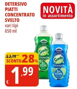 Tigros Detersivo piatti concentrato SVELTO offerta