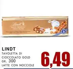 La Mimosa Supermercati Lindt tavoletta di cioccolato gold offerta