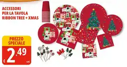 Tigros Accessori per la tavola ribbon tree + xmas offerta