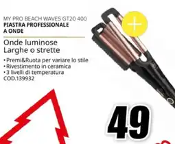 MediaWorld Bellissima my pro beach waves GT20 400 piastra professionale offerta